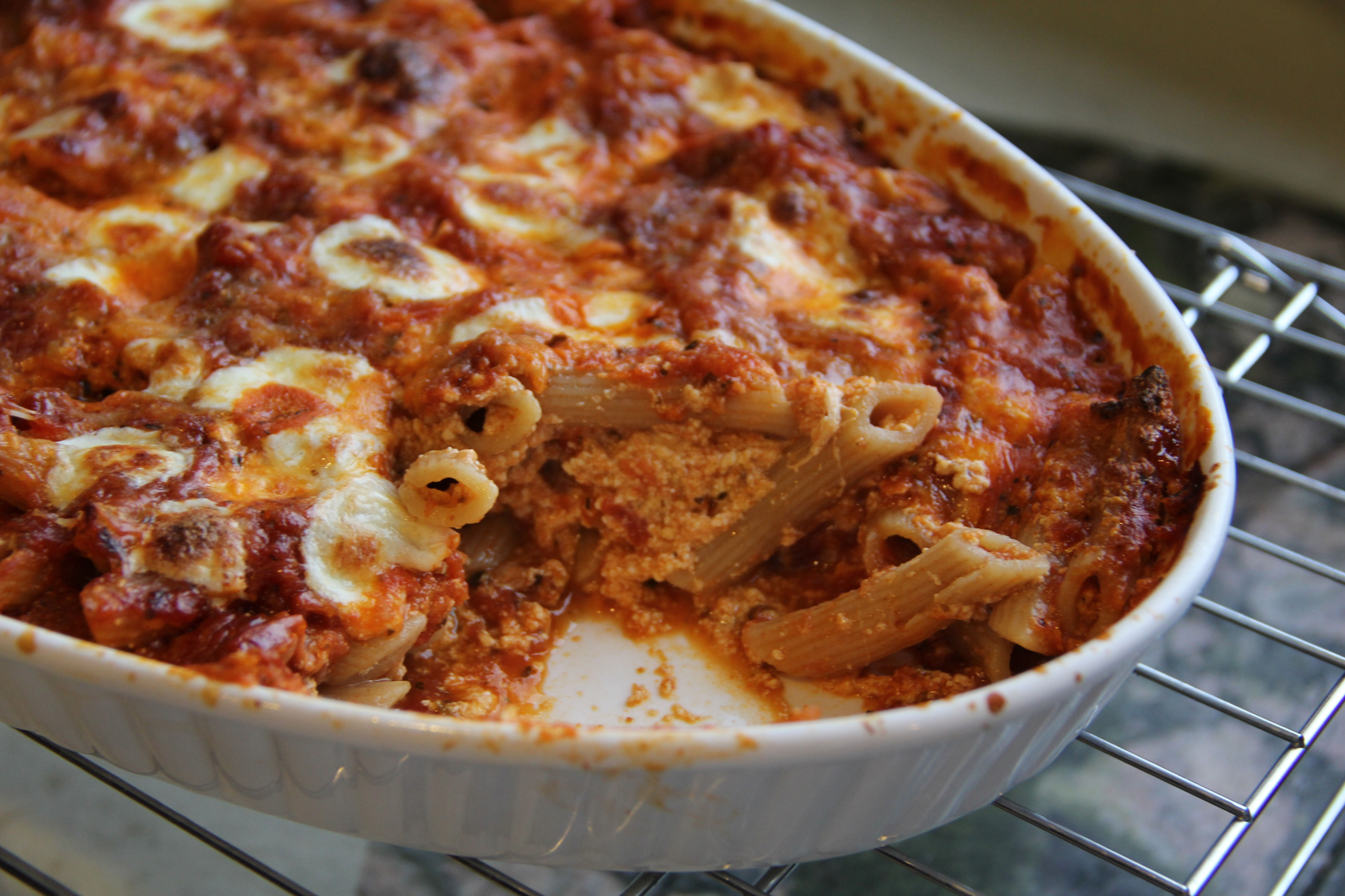 Four Cheese Baked Ziti