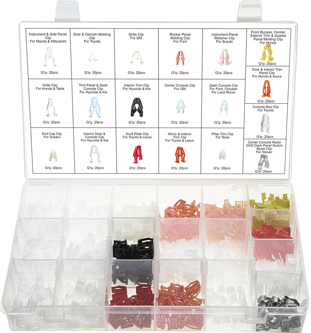 SF 60940 Center Console Radio DVD Dash Panel Bezel Clip Assortment