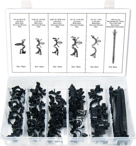 Multiple Wire Routing Clips Swordfish 60650 - 54pc Wire Harness Routing Clip Assortment | swordfish ...