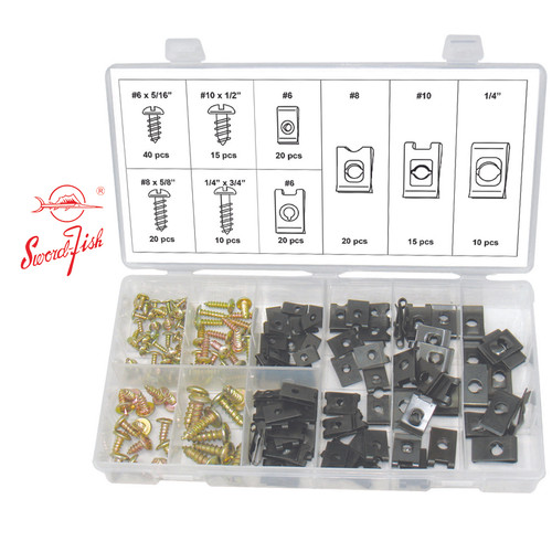 Swordfish 31390 170pc Screw and UNut Assortment swordfishtools