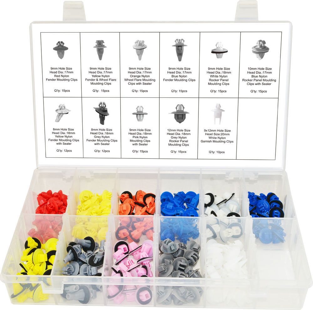 Swordfish 60460-154pc Moulding Clip Assortment for Toyota & Lexus