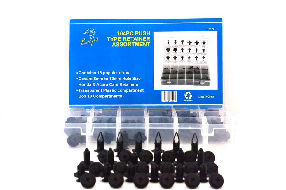 Thumbnail: Swordfish 60020 - 164pc Push-Type Retainer Assortment for Honda