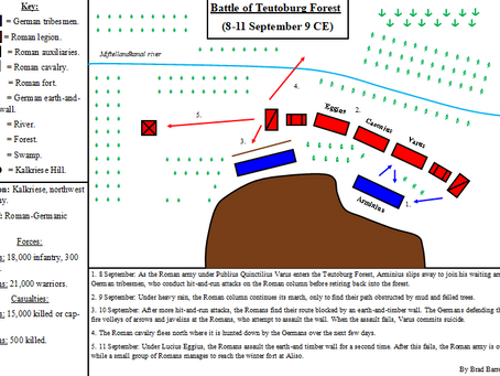 The Battle of Teutoburg Forest.