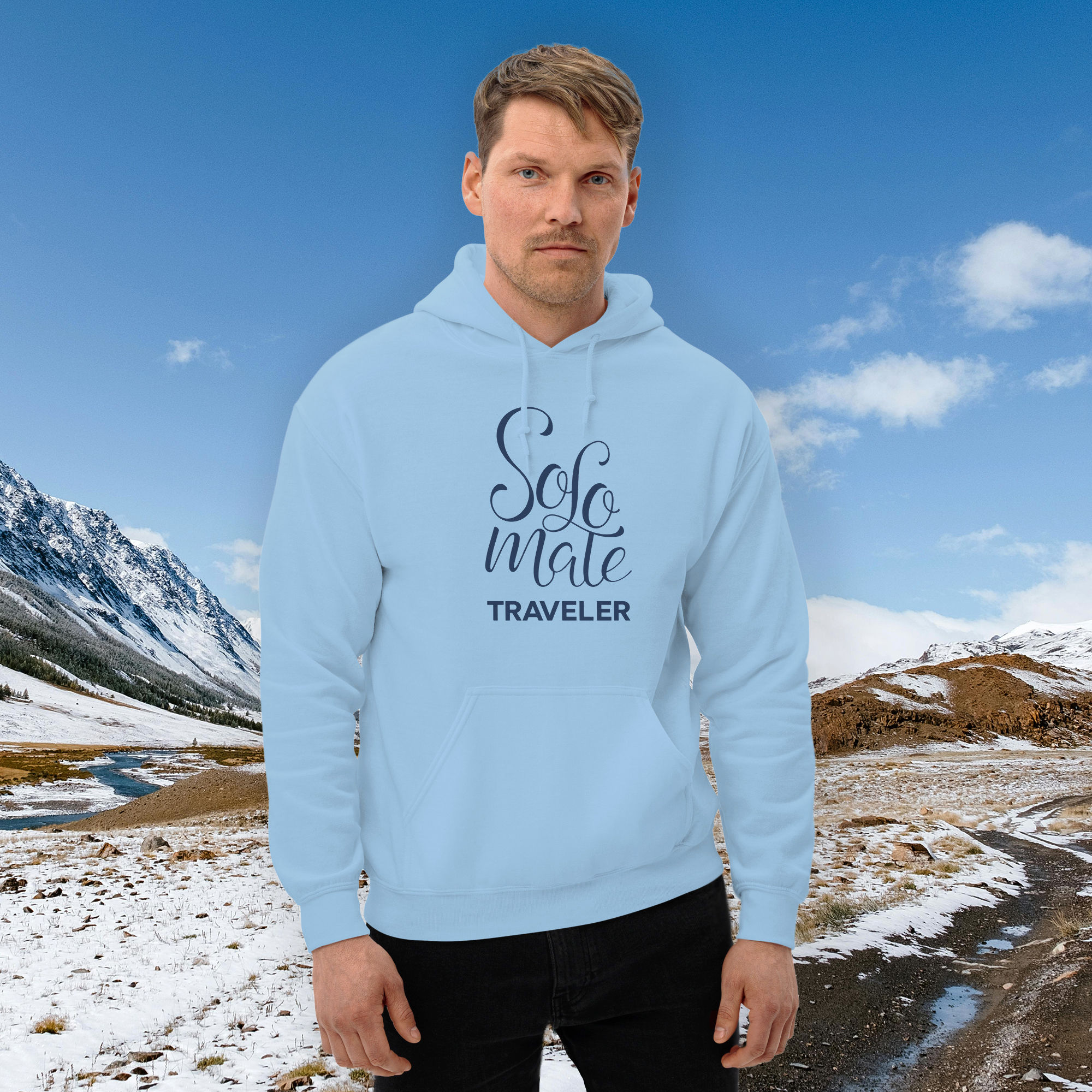 Solo Male Traveler Hoodie