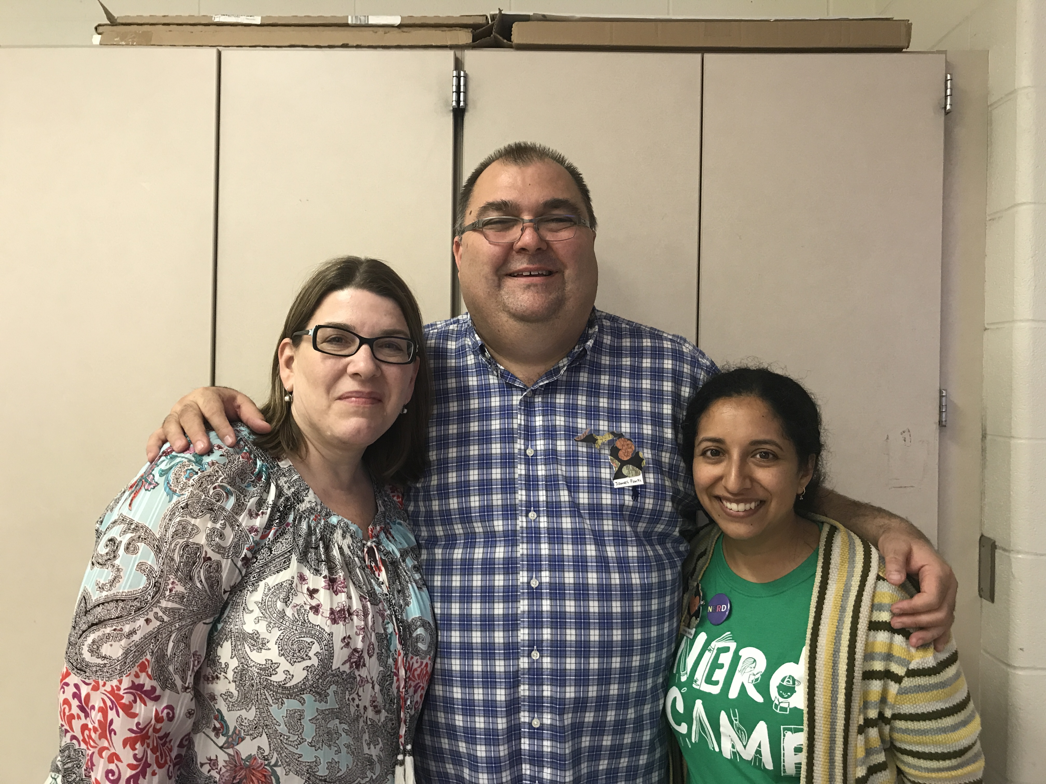 James and Surpriya with our good friend Donalyn Miller.