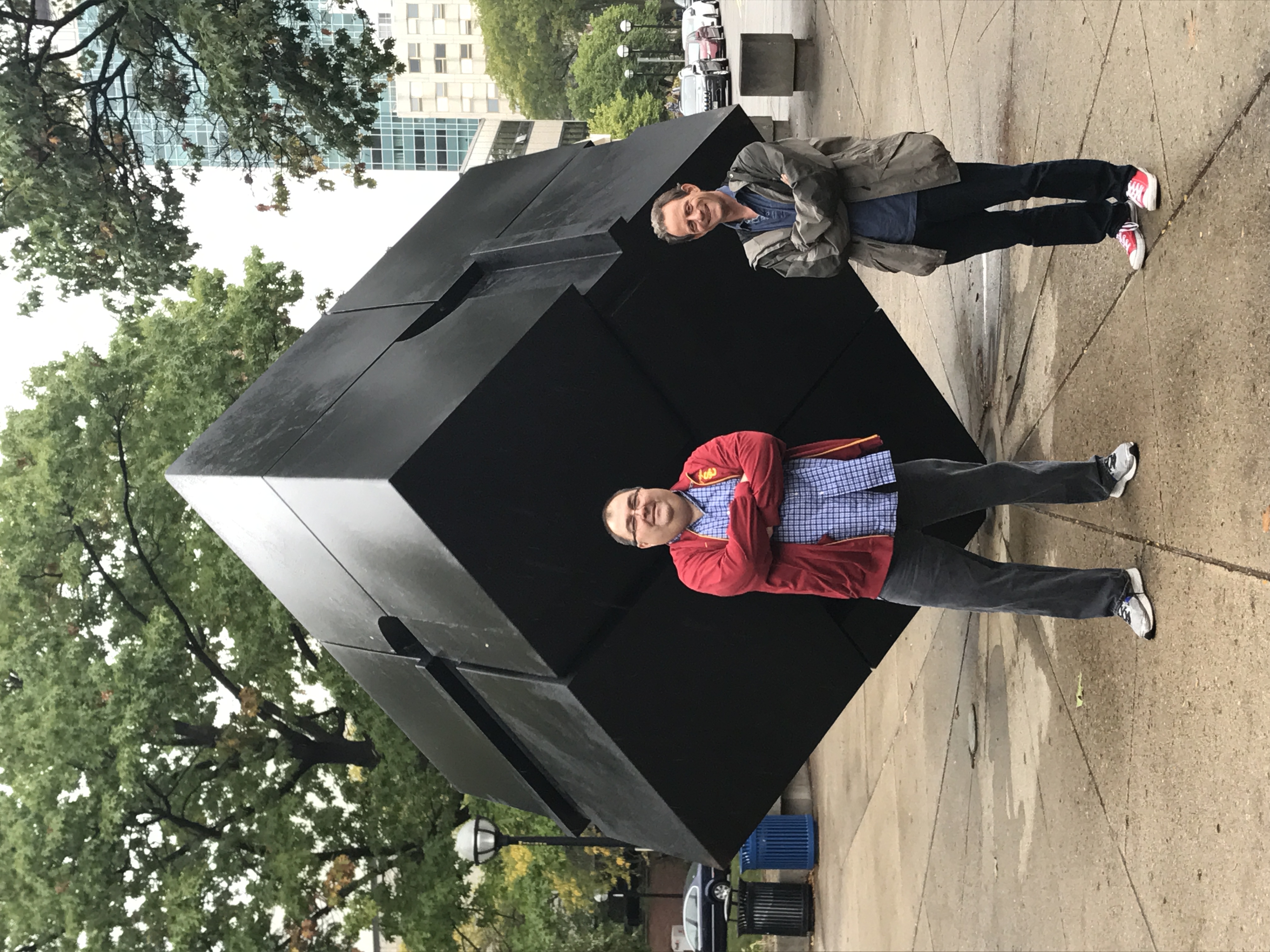 James and Stuart on a book tour stop in Ann Arbor, Michigan.