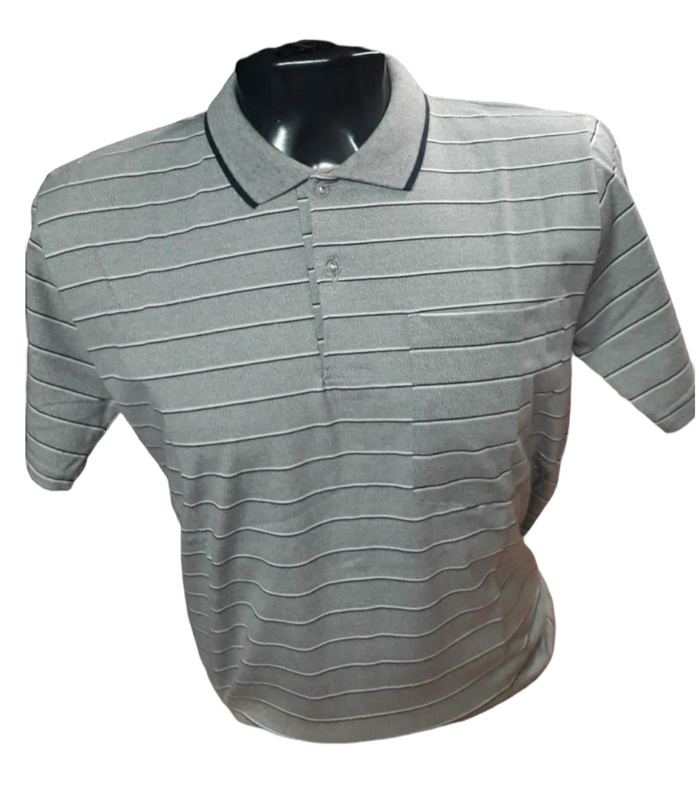 Miniatura: Camiseta tipo polo a rayas