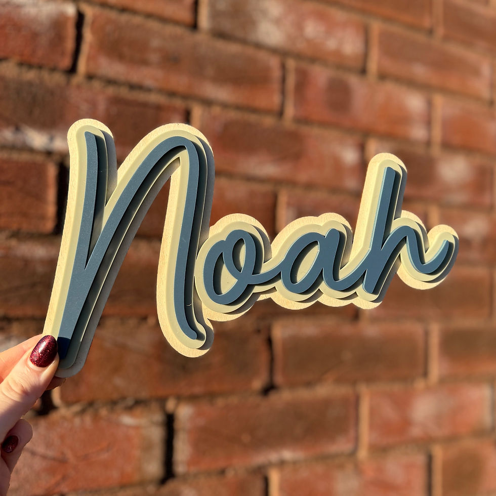 Custom Name Sign - Triple Layer