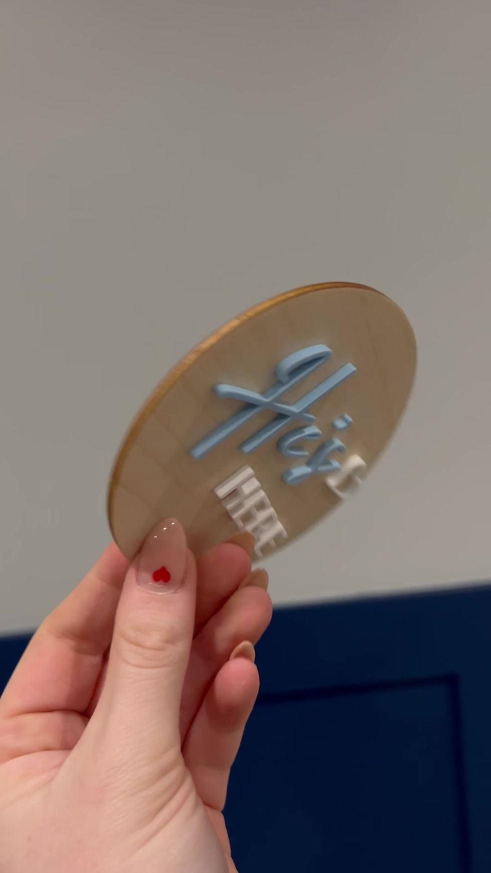 Thumbnail: 'He's / She's Here' Birth Plaque