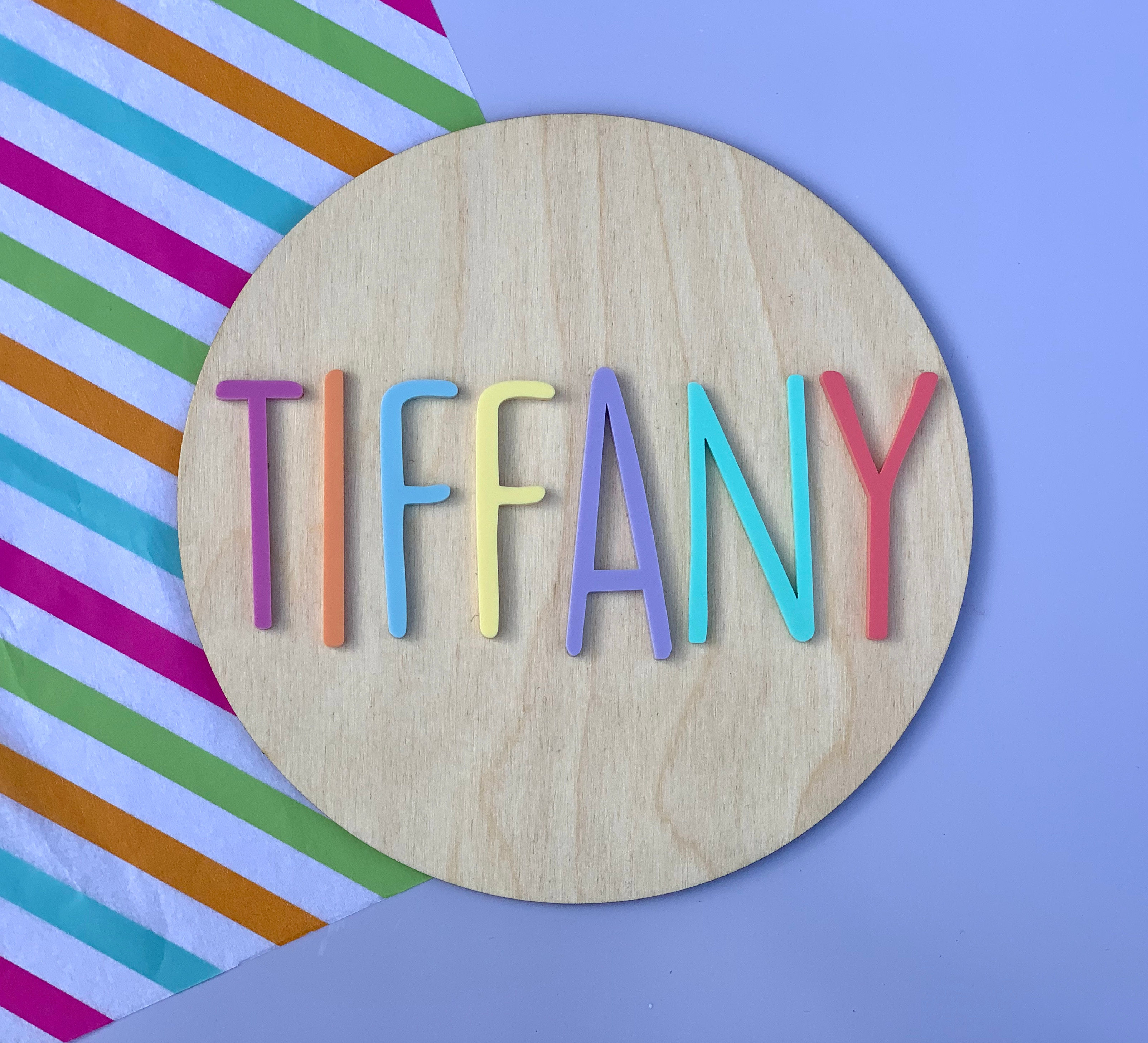 Personalised Name Plaque - Skinny Font