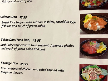 New Lunch Menu