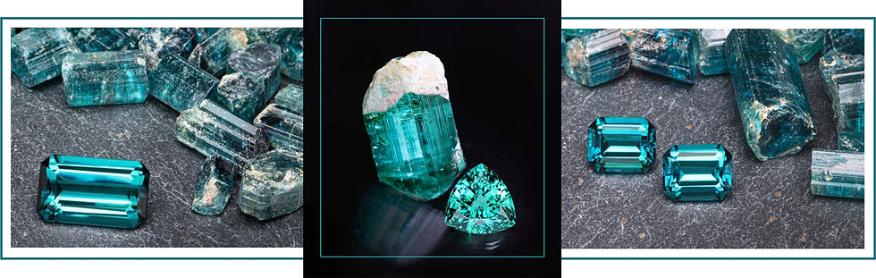 Lagoonfarbene Turmaline aus Namibia