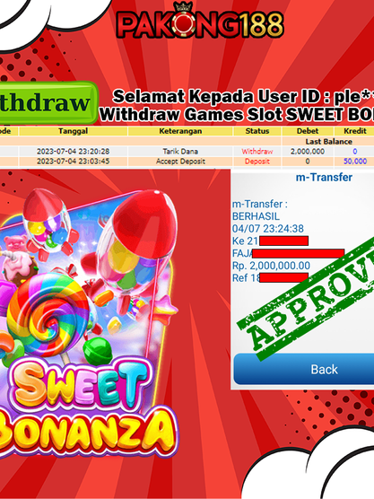 Bukti Withdraw Member Pakong188