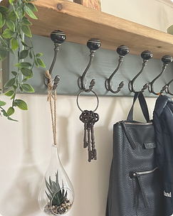 Keys and bag on hook - tidy home