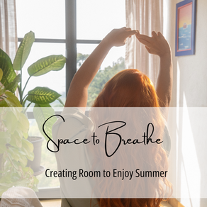 Woman enjoying space and time to breathe
