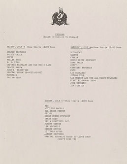 jimi hendrix memorabilia 1970 / letter program atlanta pop festival 1970