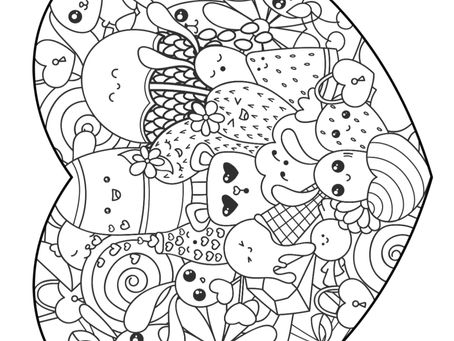 Cute Kawaii Coloring Page