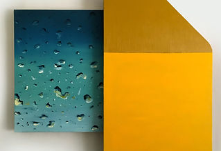 “SkyLight”, Oil, canvas, wood, acrylic,
