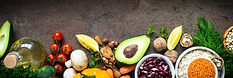 legumes, nuts, avacado