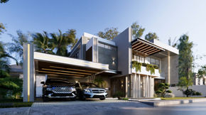 Casa Moderna Concepto Abierto En Santo Domingo, RD | Arquitecto Calderón 058