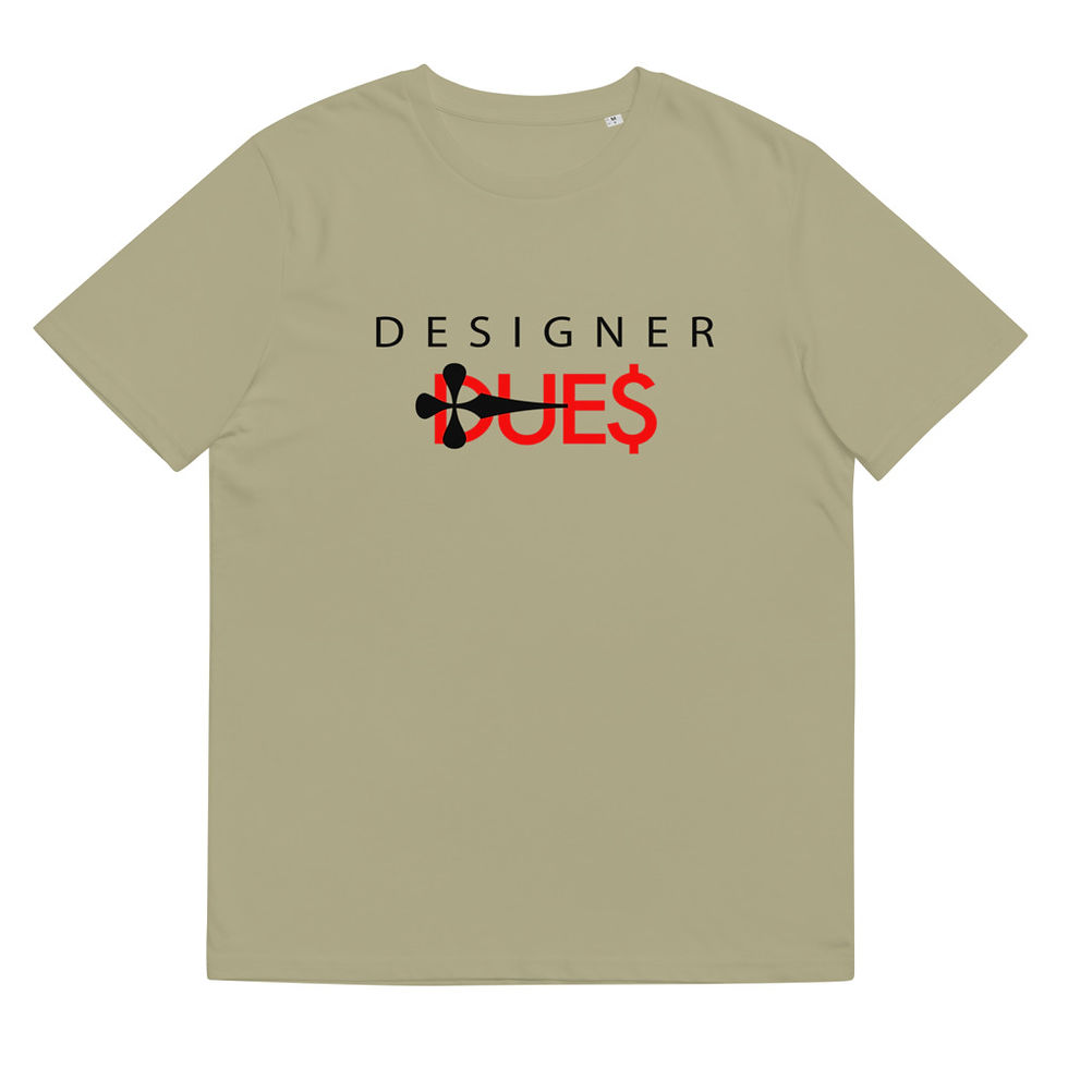 縮圖：Designer Due$ Unisex organic cotton t-shirt