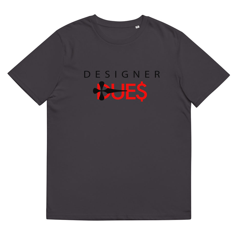 Miniature : Designer Due$ Unisex organic cotton t-shirt