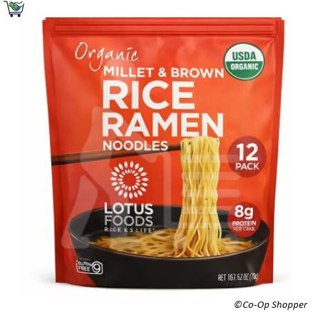 Lotus Foods Organic Millet & Brown Rice Ramen, 12 x 2.5 oz