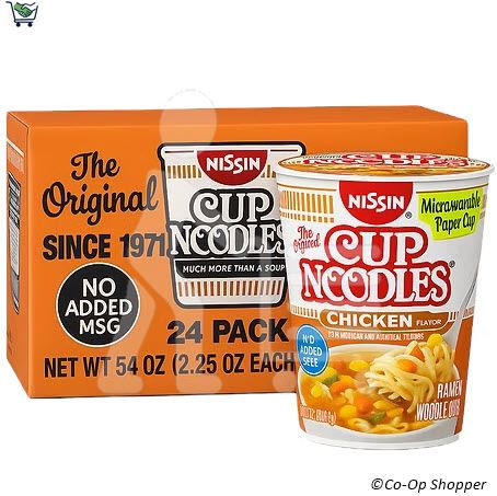 Nissin Cup Noodles Chicken Flavor, 24 X 2.5 oz