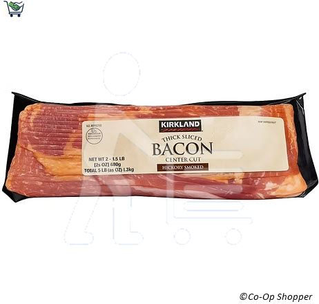 Kirkland Signature Thick Sliced Bacon, 2 x 1.5 lb