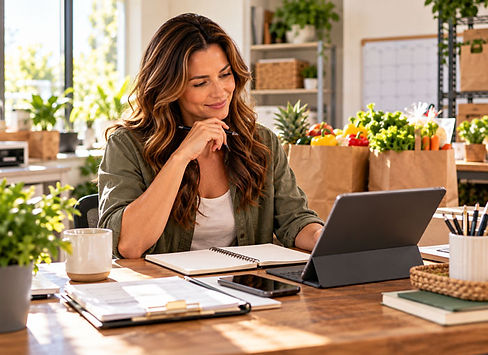 Independent grocery-service operator planning customer service, scheduling, and local grocery operations.