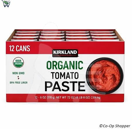 Kirkland Signature Organic Tomato Paste, 12 x 6 oz