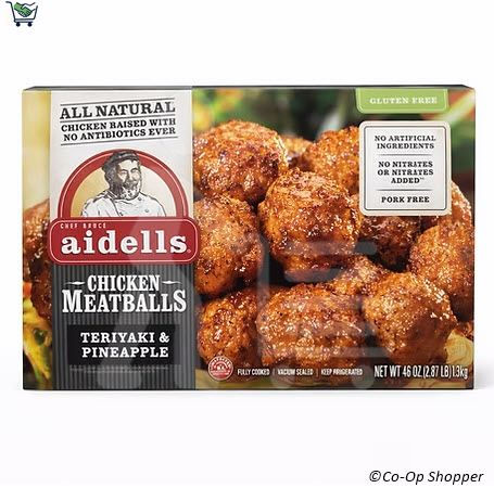 Aidell's Teriyaki & Pineapple Chicken Meatballs, 46 oz