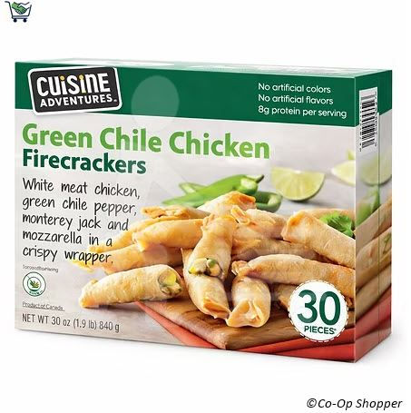 Cuisine Adventures Green Chile Chicken Firecrackers, 30-count, 30 oz
