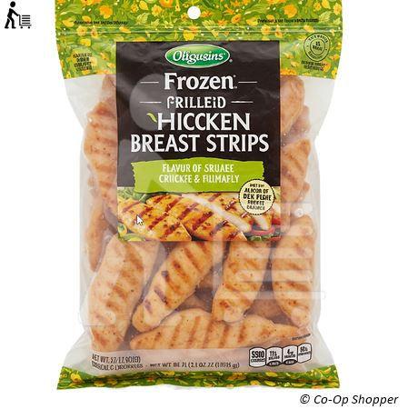 Frozen Grilled Chicken Breast Strips grocery product