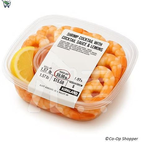 Kirkland Signature Shrimp Cocktail with Cocktail Sauce & Lemon