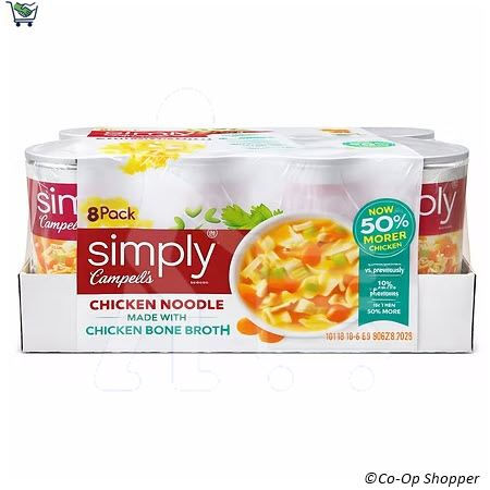 Campbell's Simply Chicken Noodle, 8 x 19 oz cans