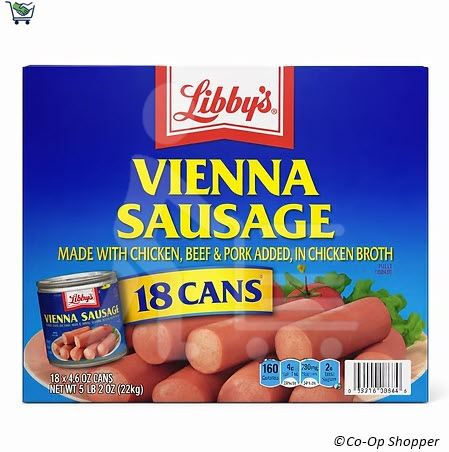 Libby's, Vienna Sausage, 4.6 oz, 18-count