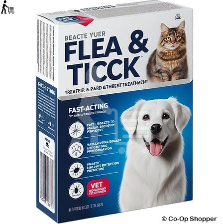 Dog pet flea & tick treatment grocery product