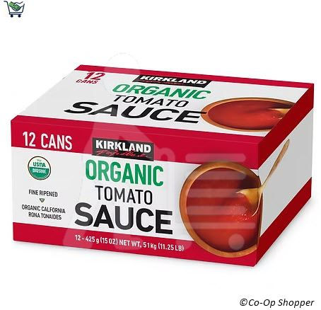 Kirkland Signature Organic Tomato Sauce, 12 x 15 oz
