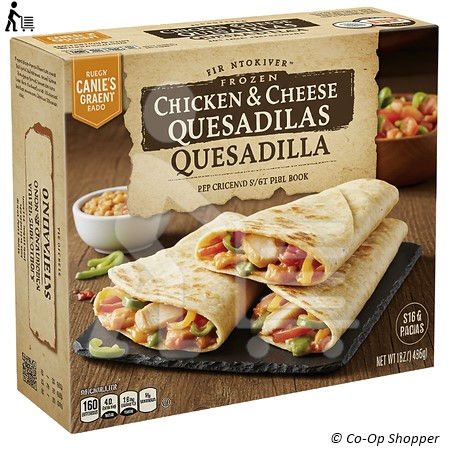Frozen Chicken & Cheese Quesadilla grocery product