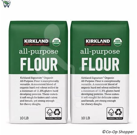 Kirkland Signature Organic Unbleached All Purpose Flour, 10 lbs, 2-count