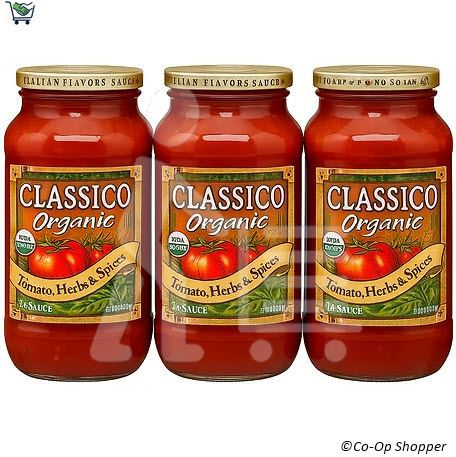 Classico Organic Pasta Sauce, 32 oz, 3-count
