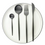 Thumbnail: Matte Black 4 Piece Flatware Set, Single Place Setting