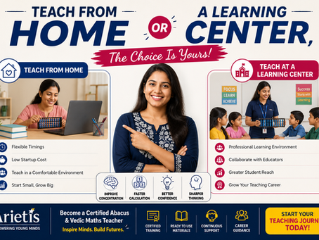 Teach from Home or a Learning Center, The Choice Is Yours