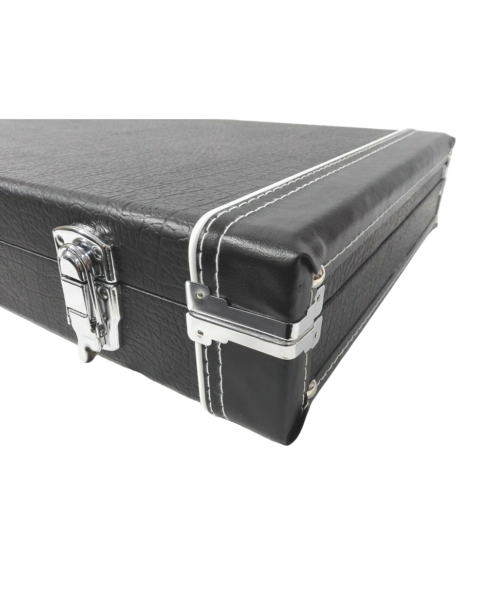 Thumbnail: Haze HC040PB Rectangle Electric Bass Guitar Hard Case, Lockable, Black