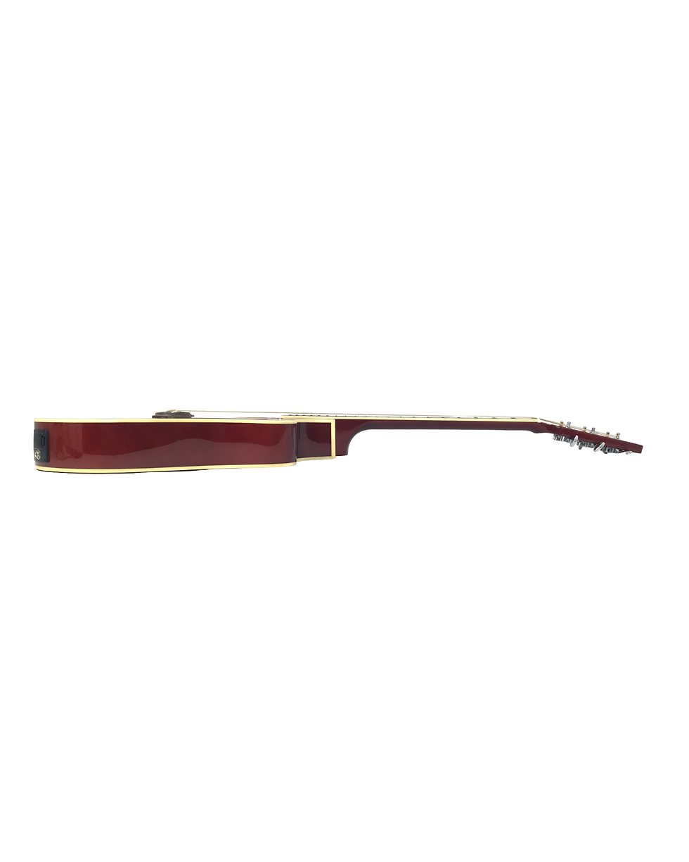 Thumbnail: Haze F631BCEQBS Thin-Body Built-In Pickups/Tuner Acoustic Guitar - Sunburst with