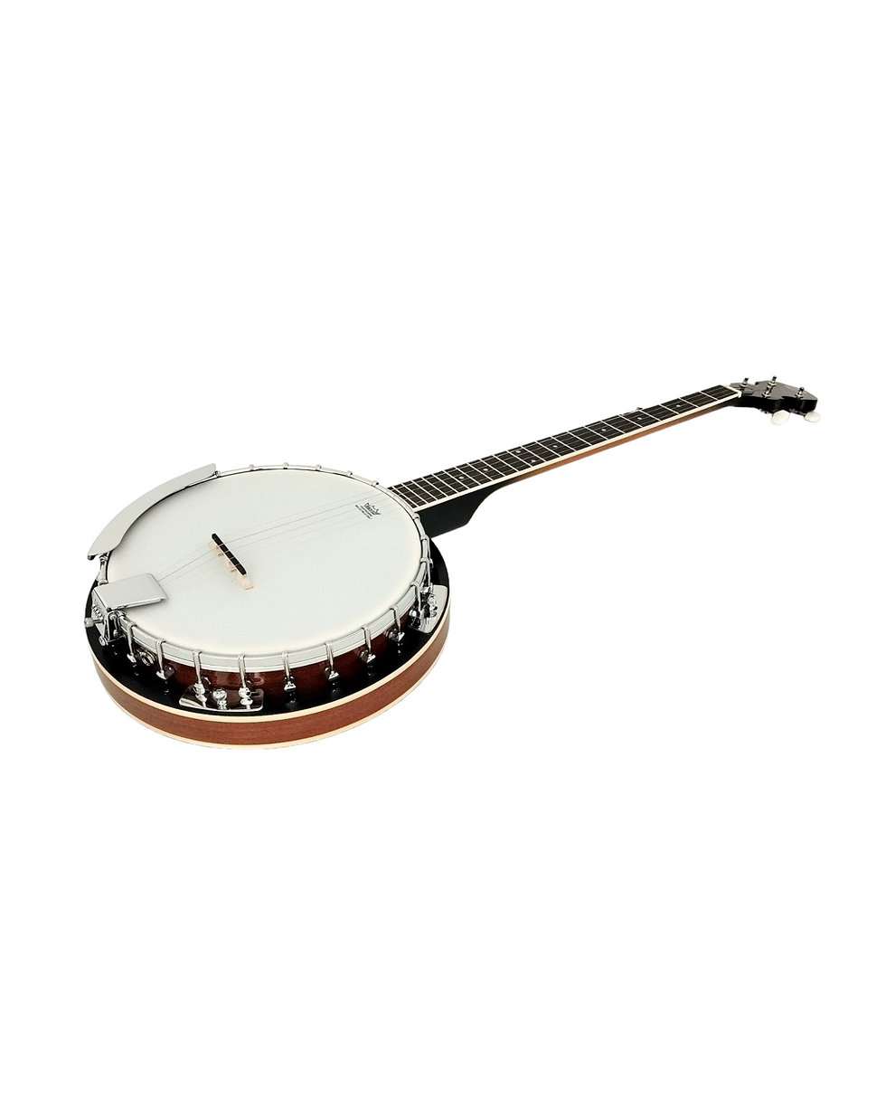 Thumbnail: Caraya 5-String Mahogany Body Resonator Banjo - Natural BJ005EQ1