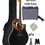 Thumbnail: Haze SP723CEQBK Roundback Acoustic Guitar with Built-In Pickups & Tuner – Blac