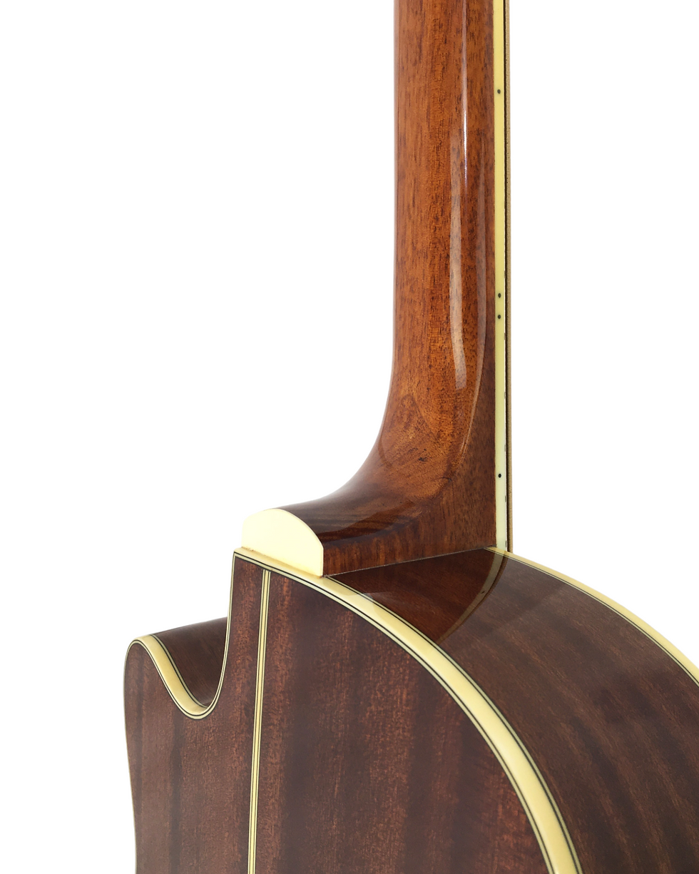 Thumbnail: Haze FB711BCEQN44 4-String Electric-Acoustic Bass Guitar, Natural + Free Gig Bag