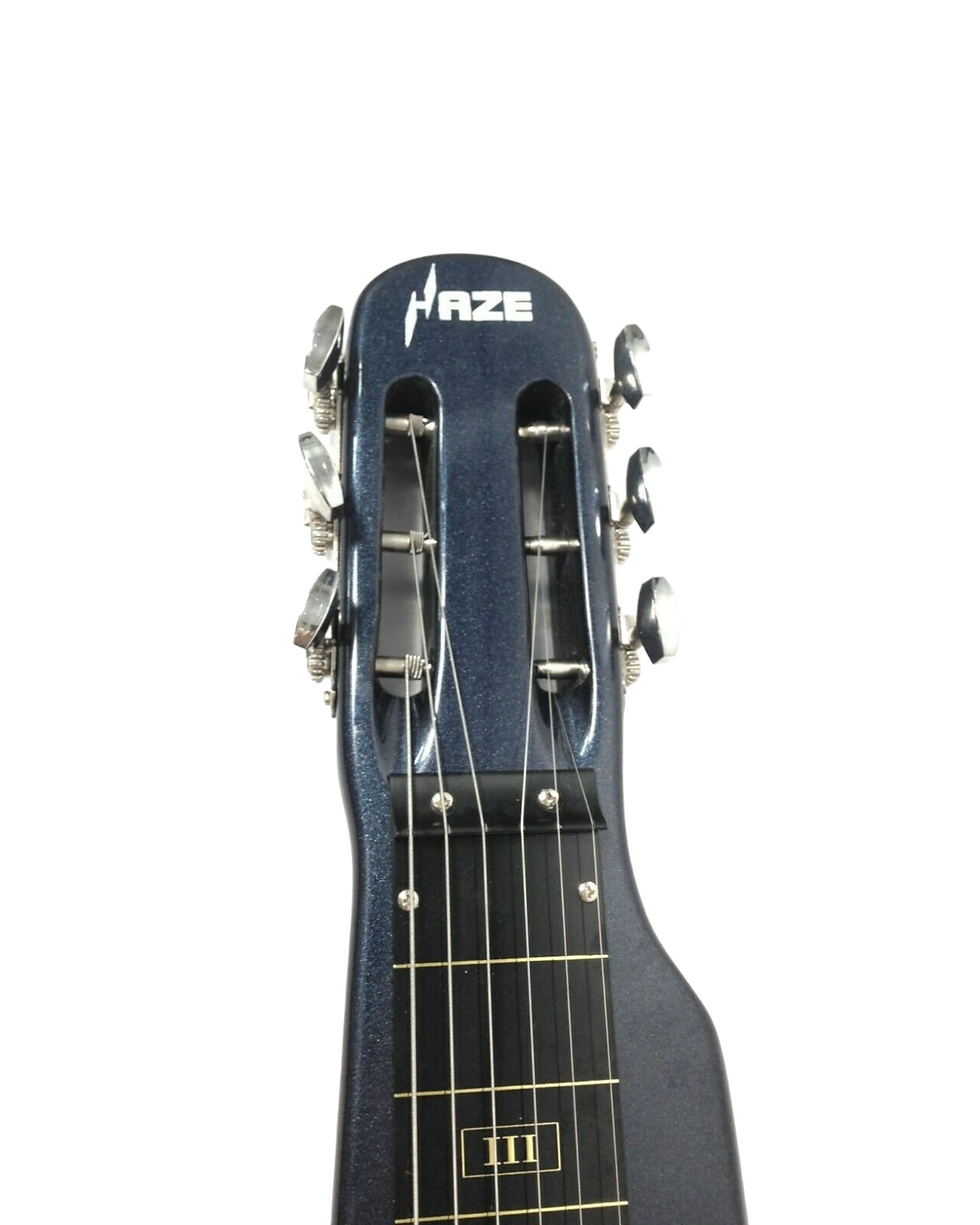 Thumbnail: Haze Lap Steel Single Coil Height Adjustable Lap Steel Electric Guitar - Blue HS